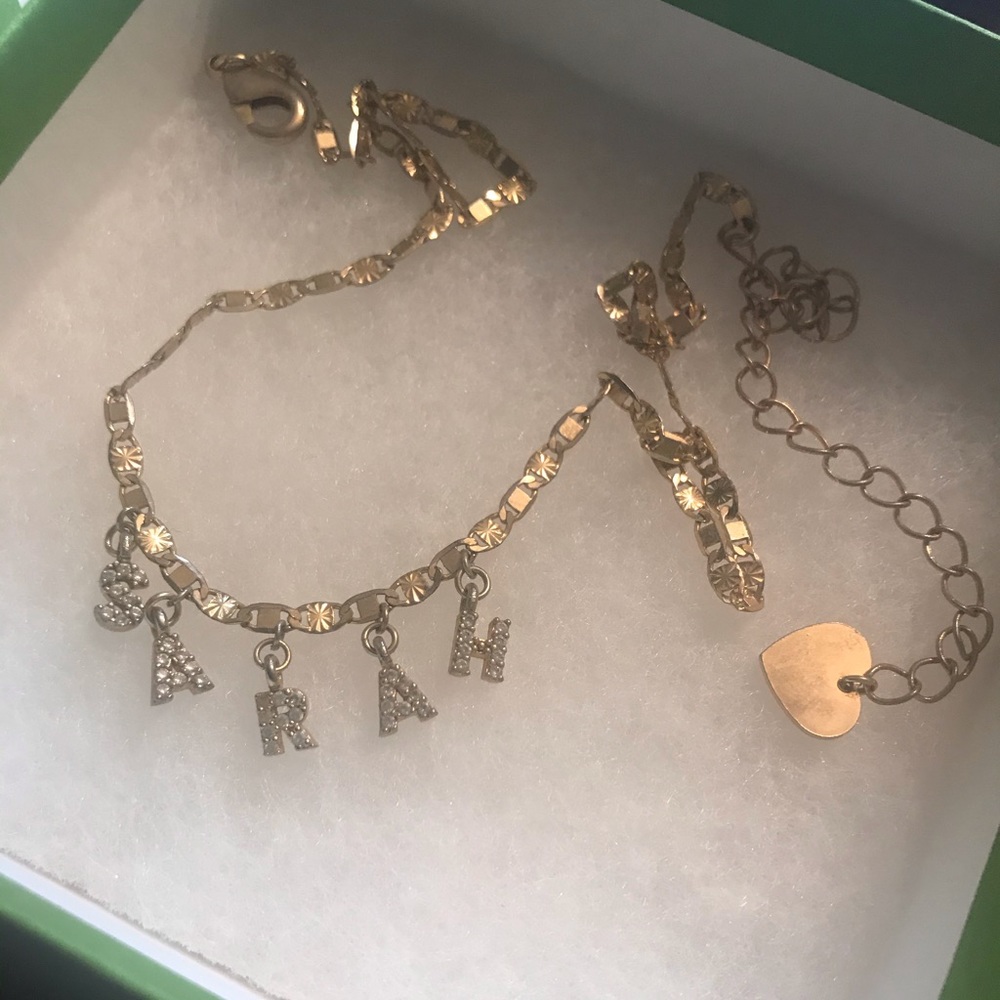 Gold Custom Name Choker “SARAH”